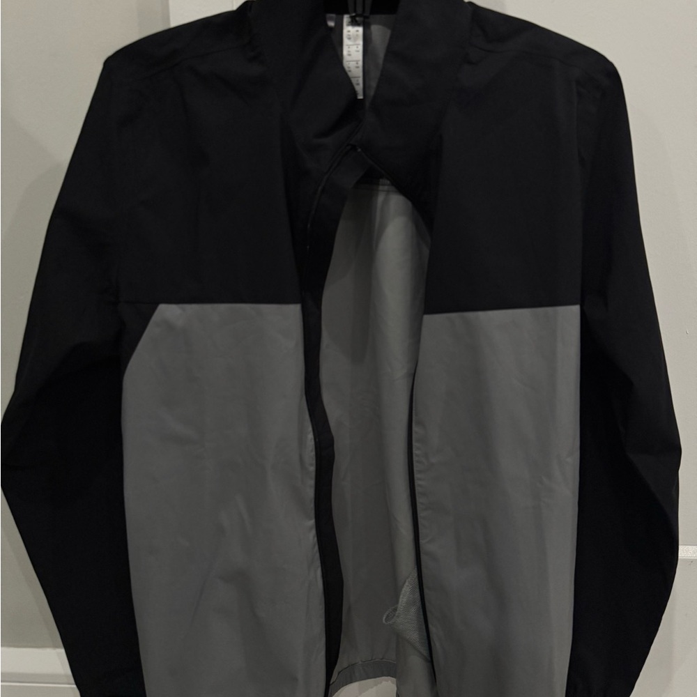 Adidas Black and Gray Windbreaker Jacket
